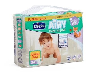 Підгузники AIRY розмір Junior 11-25 кг, 34 шт, Chicco