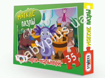 Пазлы мягкие, 35 эл, Лунтик, в коробке, Strateg
