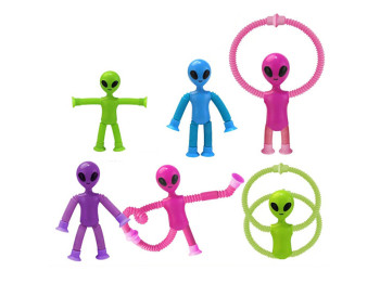 Гибкая фигурка Pop Tube Alien, 4 цвета (цена за 1шт)