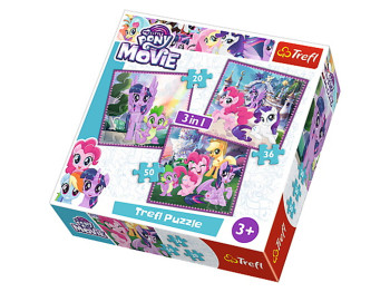Пазлы 3в1 Магия дружбы, Hasbro My Little Pony, Trefl