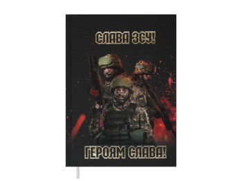 Ежедневник недатированный HEROES, A5, черно-бордовый