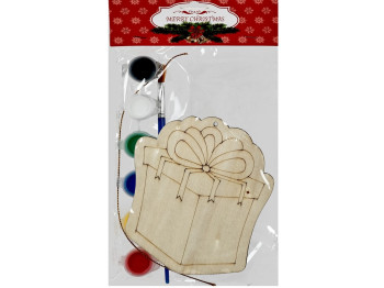 Фигурка-подвеска новогодняя Art с красками 9х13см, R96415
