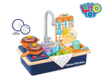 Кухня игровая с водой WD-T41, 40 см, льется вода и плита, Limo Toy