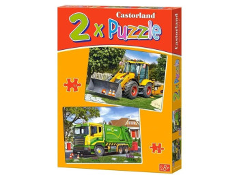 Пазлы Спецтехника, 2х Puzzle, 165, 240 элементов, Castorland B-021130