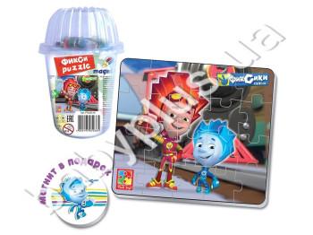 Пазли в стаканчику Нулик і Фаєр, Vladi Toys