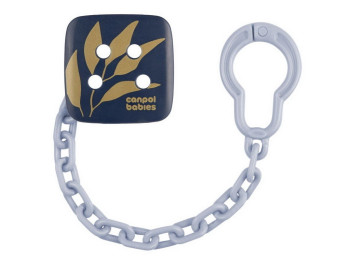 Цепочка к пустышке, Gold, пластик, 0м+, 2/440_blu, Canpol Babies
