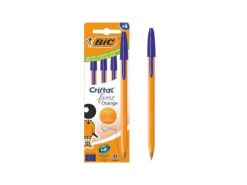 Ручка Оранж, синя, 4шт в пакуванні, BIC bc516336