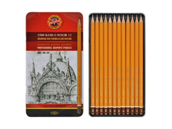 Карандаши чернографитные Art 8B-2H, 12 шт., Koh-i-Noor