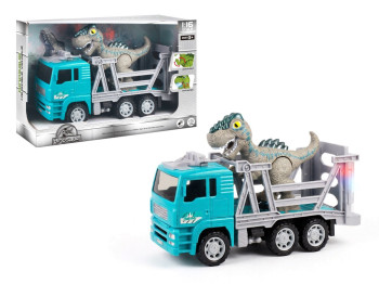 Машинка с динозавром Dinosaur Truck, 25 см, светится и воспроизводит звук