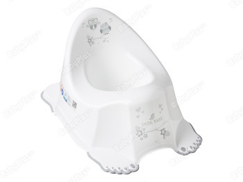 Горшок Сова с противоскользящей резиной белый. Tega Baby SO-001-103