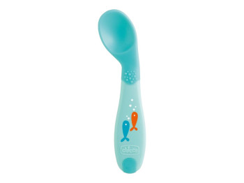 Ложка First Spoon, 8мес+, голубая, Chicco