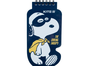 Блокнот на спіралі 6х17 см, 50 аркушів, Peanuts Snoopy, Kite