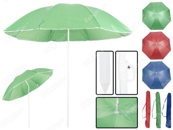 Зонт пляжный Stenson "Colors" D1,75м с наклоном, в чехле (однотон)