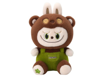 Мягкая игрушка Labubu в костюме медведя TQ408-2, 40 см, текстильная