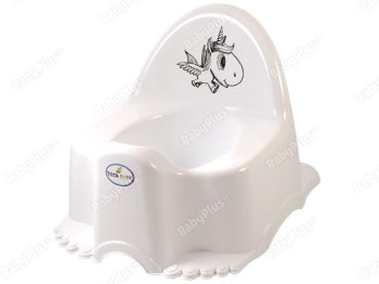 Горшок с музыкой белый ЕСО Единорог. Tega Baby PO-055-103
