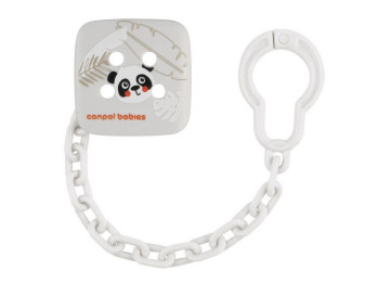 Цепочка к пустышке, BabiesBoo, пластик, 0м+, 2/439_whi, Canpol Babies