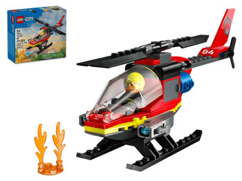Конструктор LEGO City Пожарный спасательный вертолет, 85 деталей