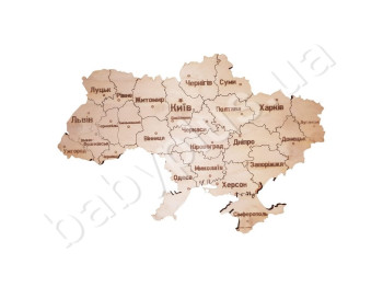 Деревянная символика Украины, Карта Украины, Jumbi