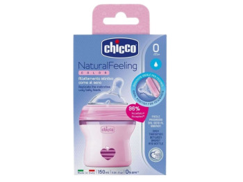 Пляшечка пластикова Natural Feeling Color 150 мл, Chicco