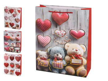 Пакет подарунковий паперовий S Love 18х24х8.5см, R34451-S