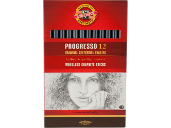 Карандаш чернографитный Progresso 4B. Koh-i-Noor 8911 4B