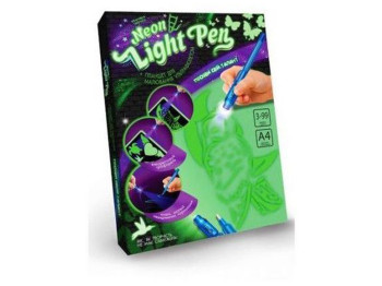 Набор креативного творчества NEON LIGHT PEN, Danko Toys