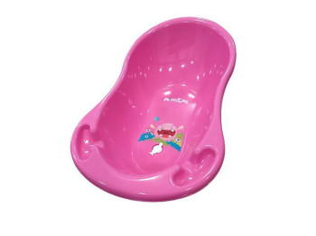 Ванночка Монстрики со сливом розовая 86 см. Tega Baby MN-004ODPLYW-127