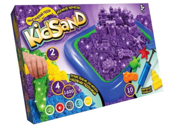 Набір для творчості з кінетичним піском KidSand KS-02-01U, 1600 г, Danko Toys