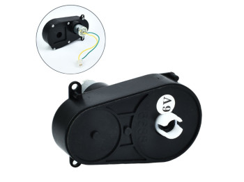 Редуктор рульовий у зборі з мотором до толокара M 5788, M 5789-ST GEAR, отвір під вісь 10мм, довжина