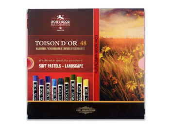 Мел-пастель сухой Toison D'or Landscape, 48 цветов, мягкая серия, Koh-I-Noor