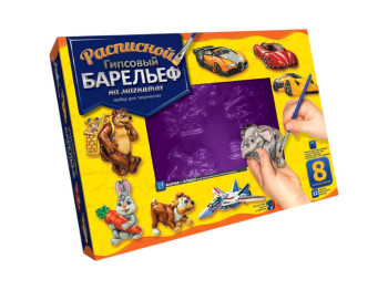 Набор для творчества Расписной гипсовый барельеф большой, Danko Toys