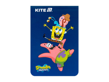 Блокнот в клетку SpongeBob SB25-224, 48 листов, формат A7, Kite