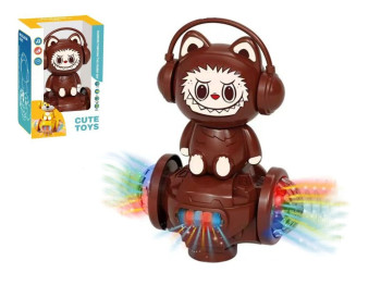 Музыкальная игрушка на колесах Rabu Cute Toys, 24 см, светится и двигается