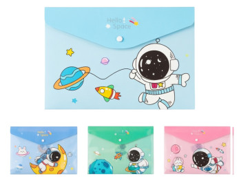 Папка на кнопке Snap Pockets A4, 33 см, микс видов (цена за 1шт)