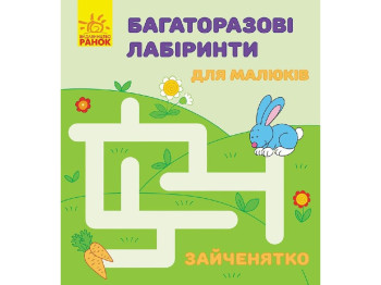 Детская книга Многоразовые лабиринты, Зайченок, Ранок
