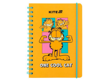 Блокнот на спирали в клетку на 80 листов А5, Garfield Retro/Classic, Kite