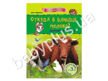 Детская книга Мини-справка, Мир животных, Откуда в блюдце молоко? Домашние животные, Ранок