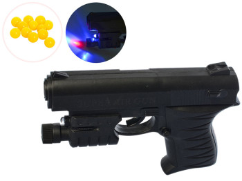 Пистолет игрушечный на пульках 15 см. 0621B