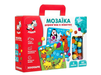 Мозаика деревянная Зоопарк. Vladi Toys ZB2002-02