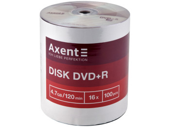 Диск DVD+R для одноразового запису, 4.7 ГБ/120 хв, швидкість 16X  (ціна за упаковка 100 шт)