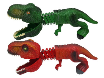 Іграшка телескопічна Dinosaur з рухомою щелепою, 23 см, розсувається, 2  види