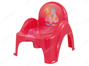Горшок - стульчик Принцессы красный. Tega Baby LP-007-123