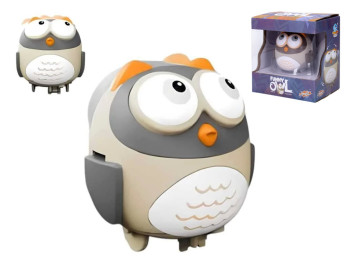 Сова іграшкова електрична Funny Owl 12 см, рухається та гойдається