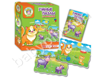 Магнітні пазли Розумні пазли, Ферма, Vladi Toys