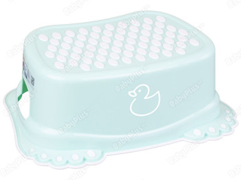 Подставка для ног Утенок с противоскользящей резиной салатовая. Tega Baby DK-006-131