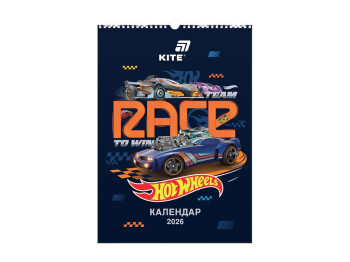 Календарь-планер настенный Hot Wheels HW26-440, 2026 год, Kite