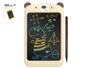 Детский цветной LCD-планшет для рисования Мишка, 8,5 дюйма, бежевый.