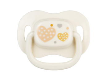 Пустышка силиконовая симметричная 0-6 м Newborn baby - бежевая, Canpol babies 22/580_bei_new