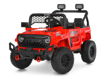 Детский электромобиль джип M 6325EBLR-3, красный, 2×25W, колеса EVA, Bluetooth, Bambi Racer
