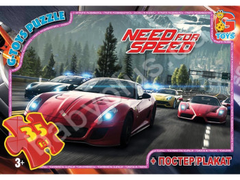 Пазли картонні 35 ел, Need for Speed, G-Toys